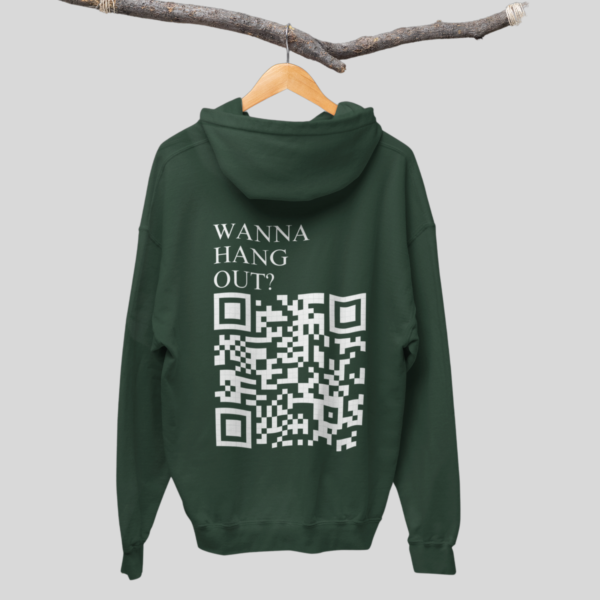 Wanna Hang Out? Customizable Oversized Hoodie Unisex - Image 3