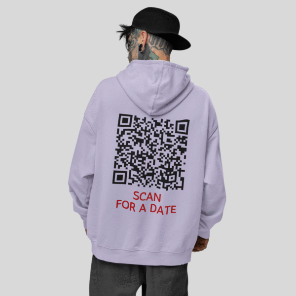 Scan For A Date? CLASSIC QR Code Hoodie Unisex - Image 7
