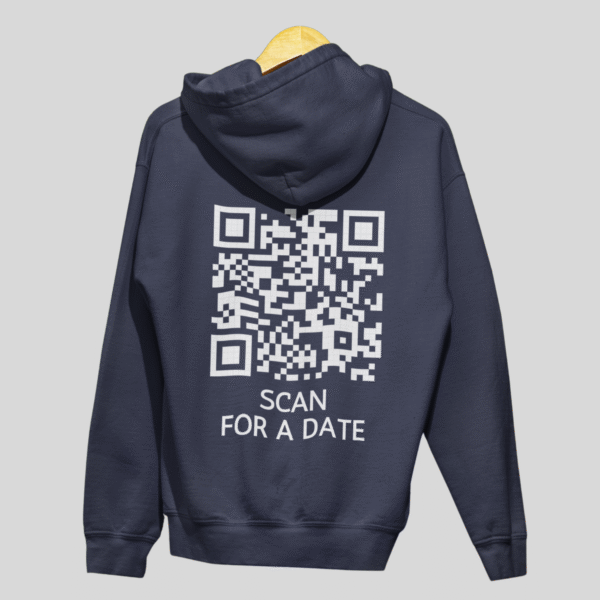 Scan For A Date? CLASSIC QR Code Hoodie Unisex - Image 5