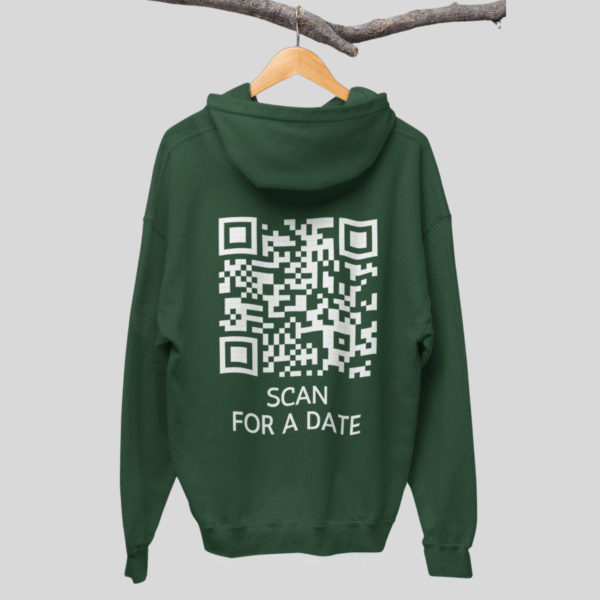 Scan For A Date? CLASSIC QR Code Hoodie Unisex - Image 6