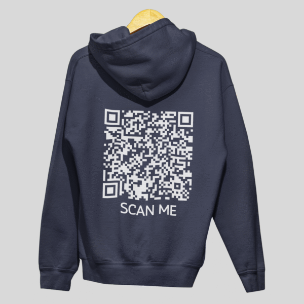 Scan Me? CLASSIC QR Code Hoodie Unisex - Image 4