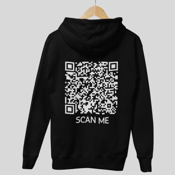 Scan Me? CLASSIC QR Code Hoodie Unisex - Image 3