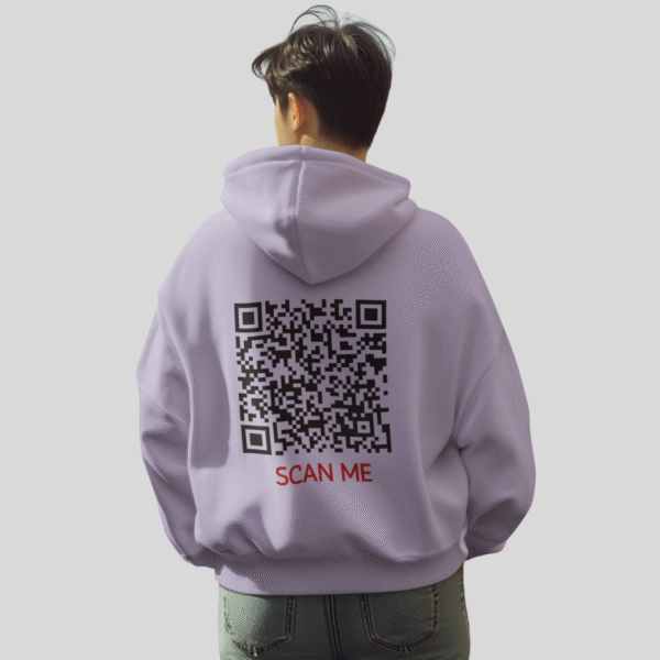 Scan Me? CLASSIC QR Code Hoodie Unisex - Image 8