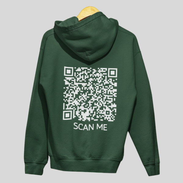 Scan Me? CLASSIC QR Code Hoodie Unisex - Image 7