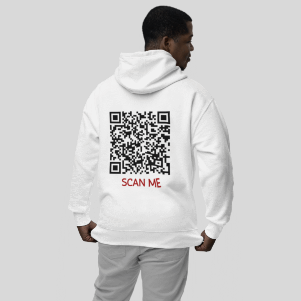 Scan Me? CLASSIC QR Code Hoodie Unisex - Image 6
